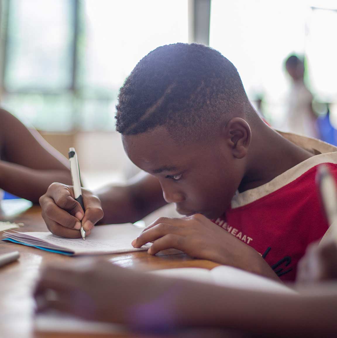 Child working in the classroom